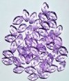 50 12mm Transparent Alexandrite Glass Leaf Beads